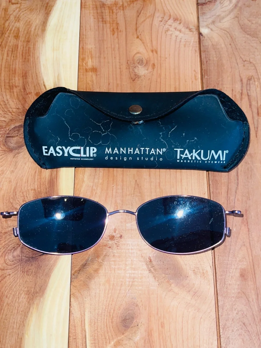 Takumi EasyClip Manhattan Design Studio Magnetic Sunglass Clip-On Only with Case
